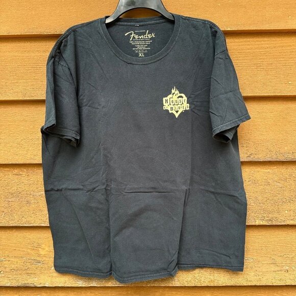 Fender Guitar House of Blue 'I Got a Black Cat BoneY2K T-Shirt Size XL - Picture 3 of 12